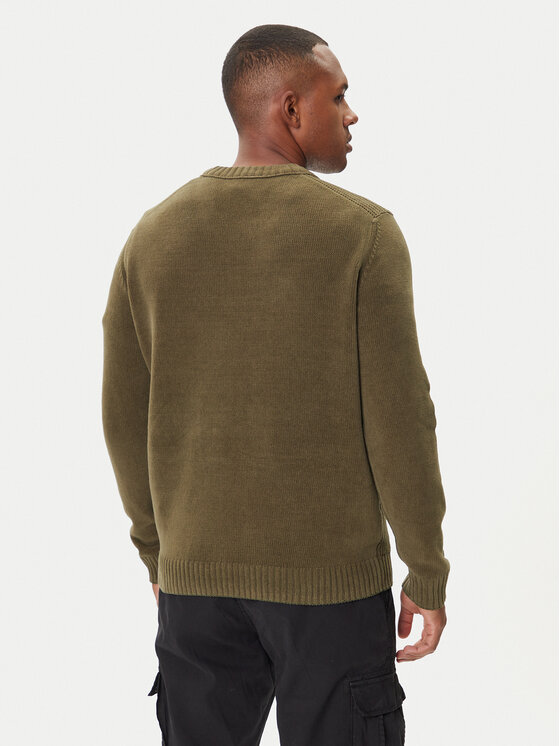 Aeronautica Militare Aeronautica Militare Pulover 252MA1573UL00539 Zelena Regular Fit