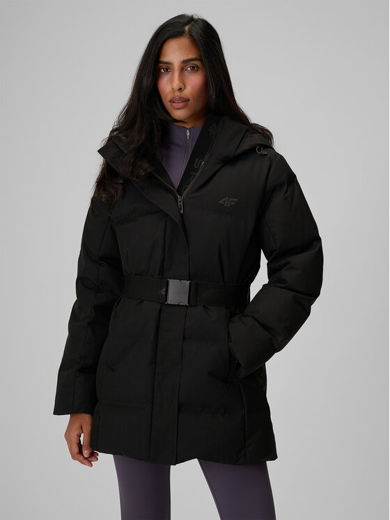 4F 4F Kurtka puchowa CITY JACKETS Czarny Slim Fit