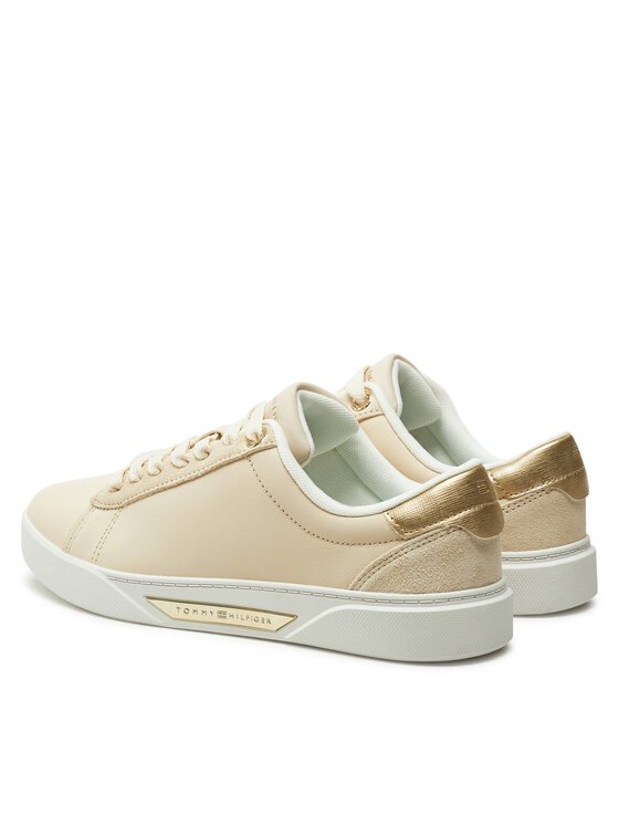 Tommy Hilfiger Tommy Hilfiger Sneakersy Chic Court Sneaker FW0FW08382 Beżowy