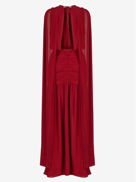 Le Collet Le Collet Sukienka wieczorowa LIRE Czerwony Flare Fit