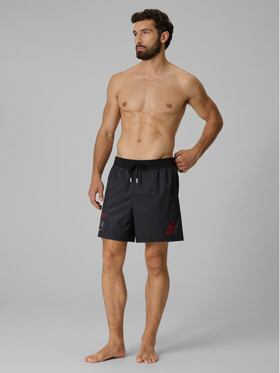4F 4F Szorty kąpielowe AQUA FORCE Czarny Regular Fit