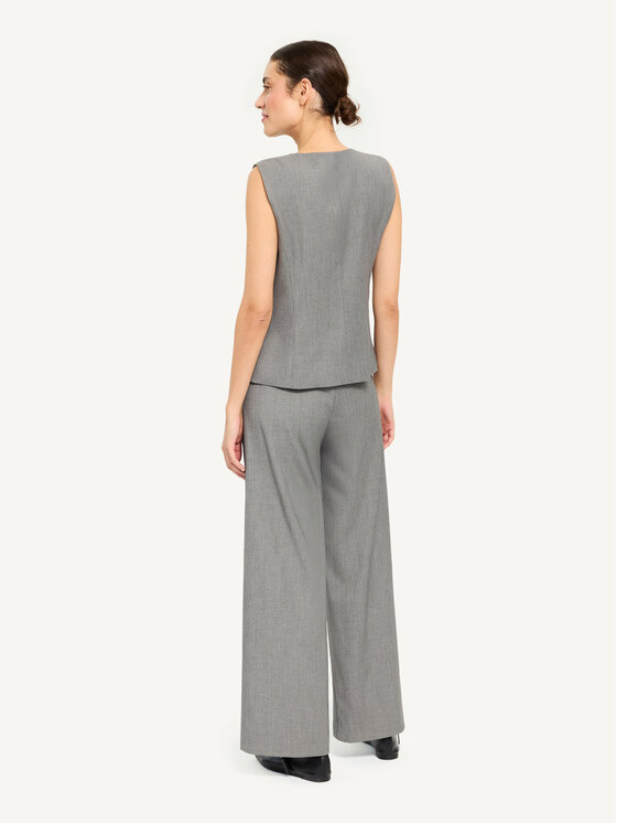 KMX KMX Kamizelka 192930017 Szary Fitted Fit