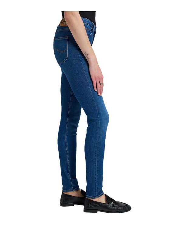 Lee Lee Jeansy 112387496 Niebieski Skinny Fit