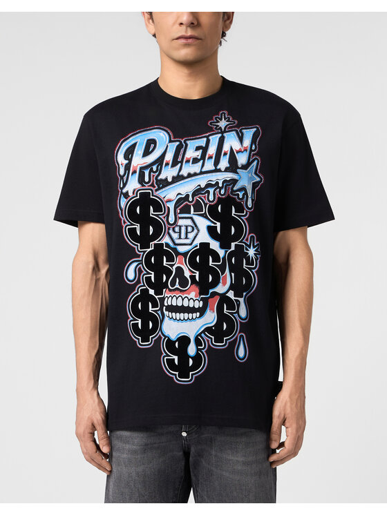 PHILIPP PLEIN PHILIPP PLEIN T-Shirt 31101 Czarny Regular Fit