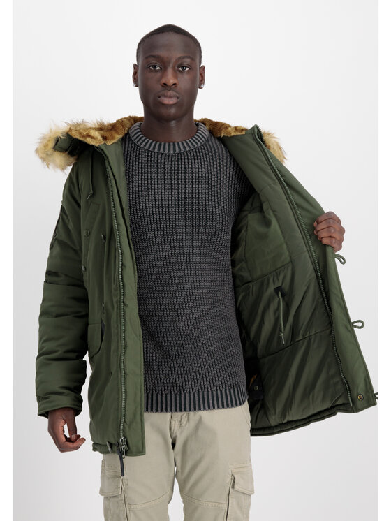 Alpha Industries Alpha Industries Kurtka zimowa AI.193128-257-S Zielony Parka Fit