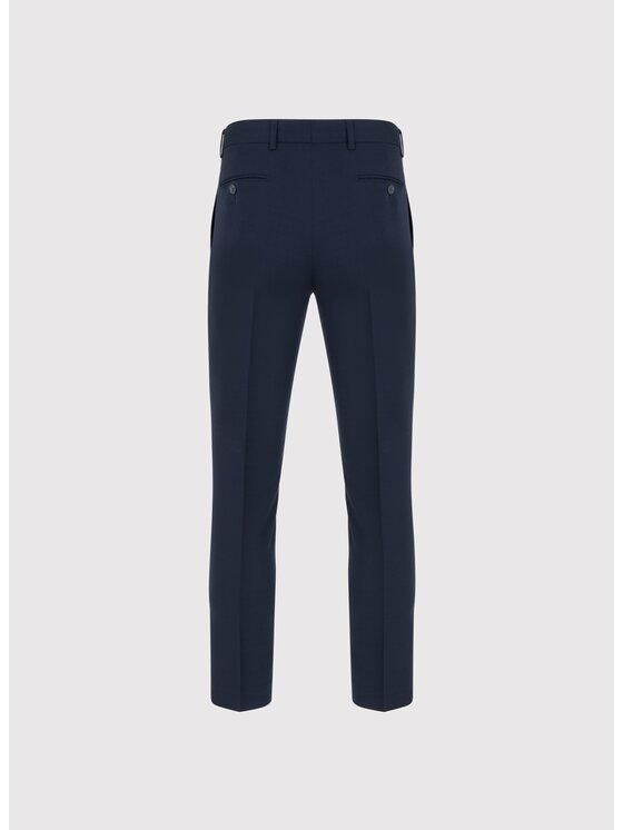 Pako Lorente Pako Lorente Spodnie garniturowe P25SF-6G-012 Granatowy Slim Fit