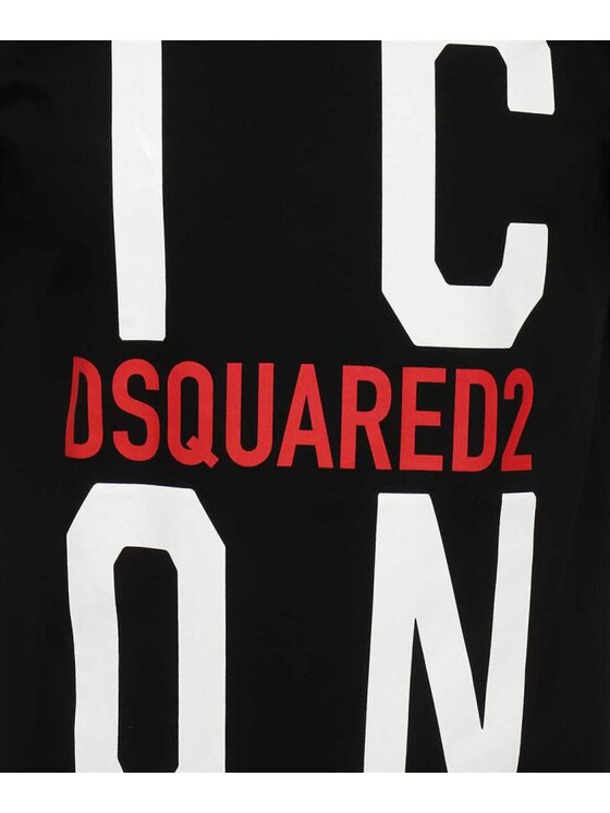 Dsquared2 Dsquared2 T-Shirt 79GC0021S23009 900 Czarny Regular Fit