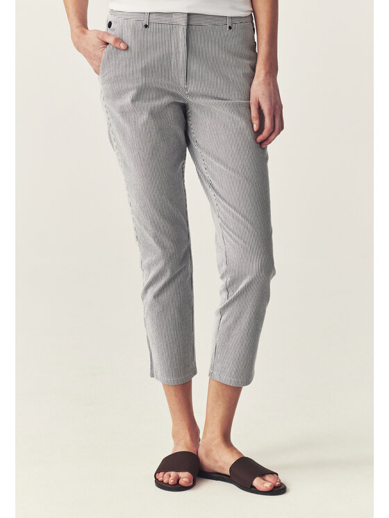 TATUUM TATUUM Kalhoty z materiálu SEROKI Bílá Skinny Fit