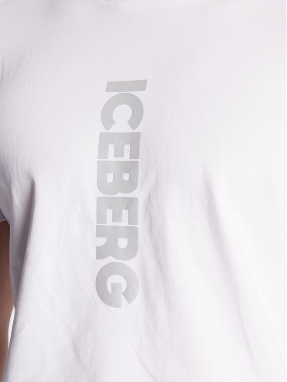 Iceberg Iceberg T-Shirt 23EI1P0F013639A Biały Regular Fit