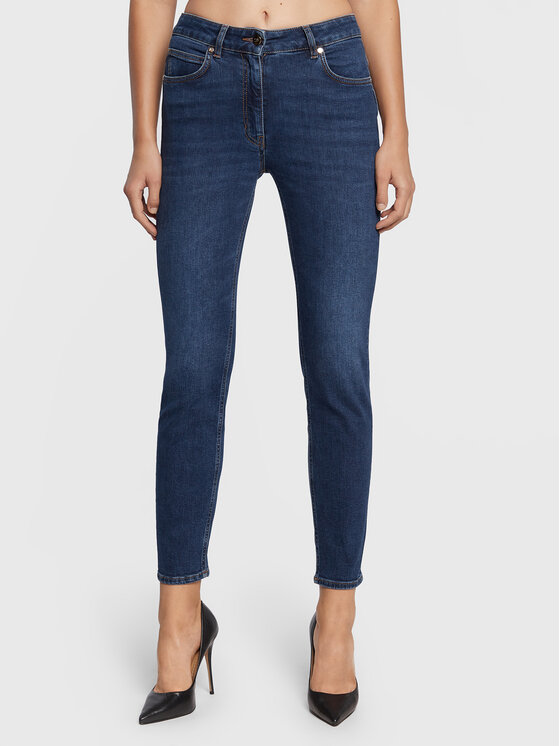 Luisa Spagnoli Jeans hlače Opra 5393103 Mornarsko modra Close Fit