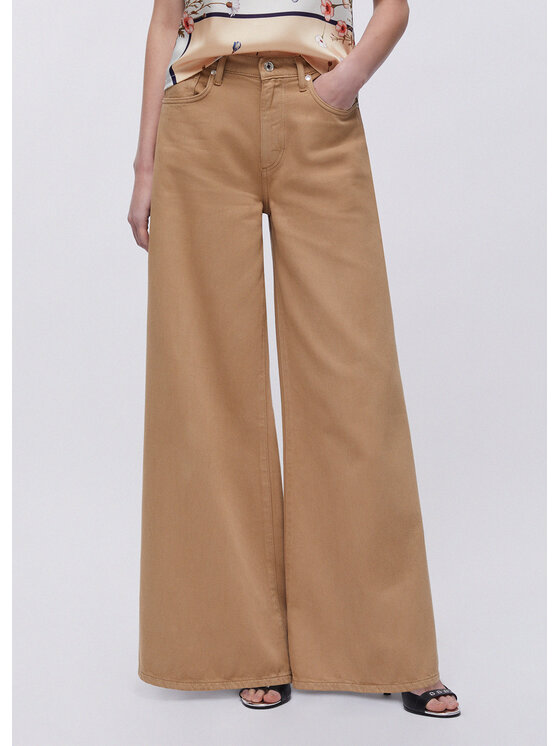 Liu Jo Liu Jo Pantaloni di tessuto UA6217T365A51213 Beige Regular Fit