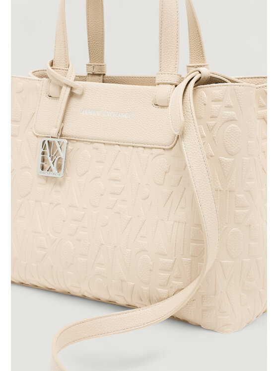 Armani Exchange Armani Exchange Borsa SHOPPING BAG Beige