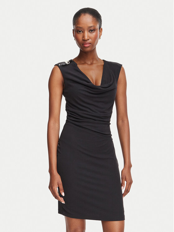Guess Guess Sukienka koktajlowa W6YK11 K4357 Czarny Slim Fit