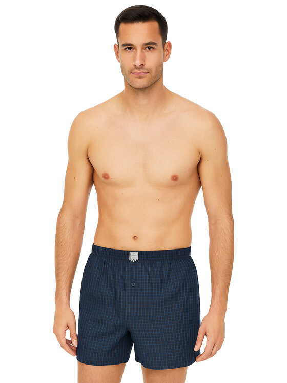 Lee Cooper Lee Cooper Bokserki BOX26-007 Niebieski