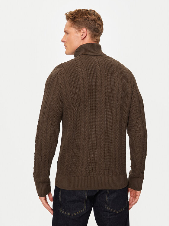 Jack&Jones Jack&Jones Dolčevita 12261441 Smeđa Regular Fit