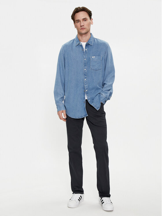 Wrangler Wrangler Jeans Greensboro 112350878 Blu scuro Straight Fit