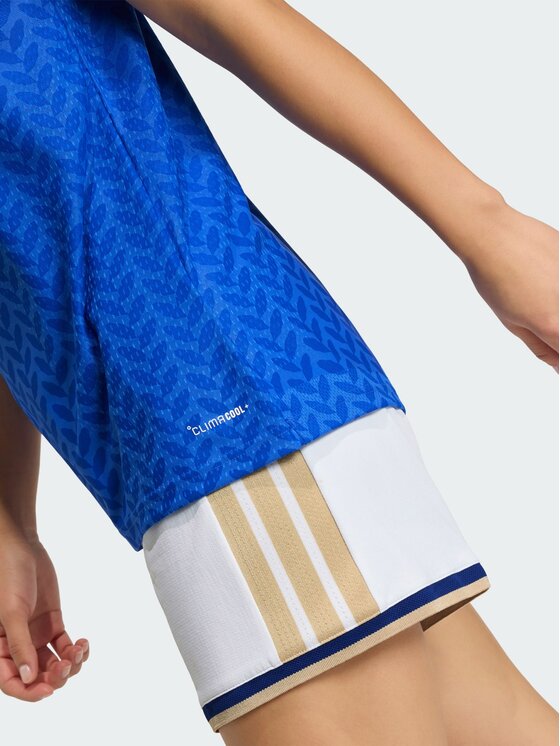 adidas adidas Koszulka techniczna Italy 26 Women's Team Home Authentic Jersey Błękitny Slim Fit