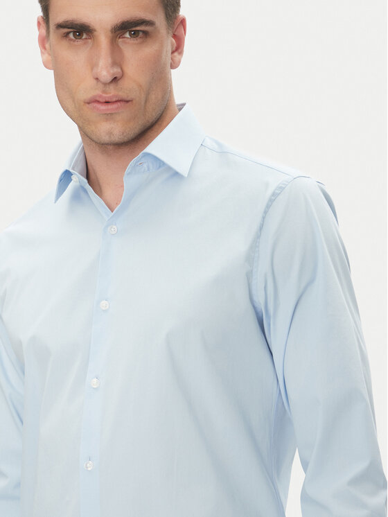 Calvin Klein Calvin Klein Cămașă Essential LV019EU000 Albastru celest Slim Fit