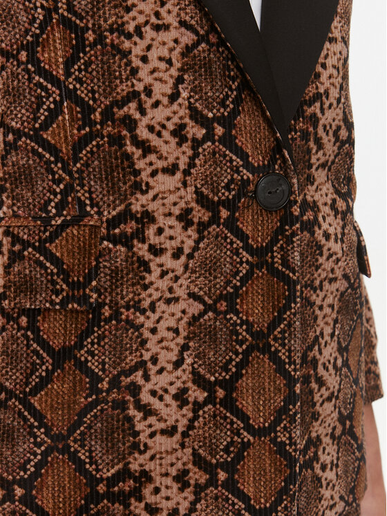 PINKO Pinko Suknjič Ginger 102481 A1EK Rjava Regular Fit