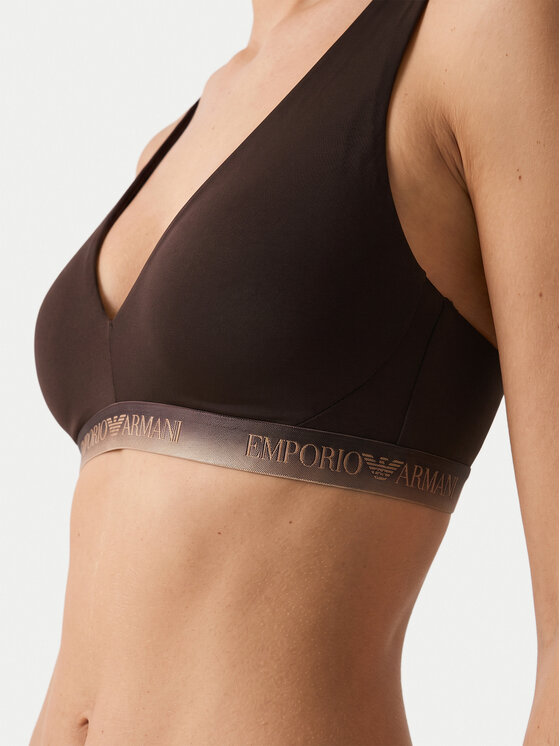 Emporio Armani Underwear Emporio Armani Underwear Σουτιέν Bralette EW000435 AF25572 U6279 Σκούρο καφέ
