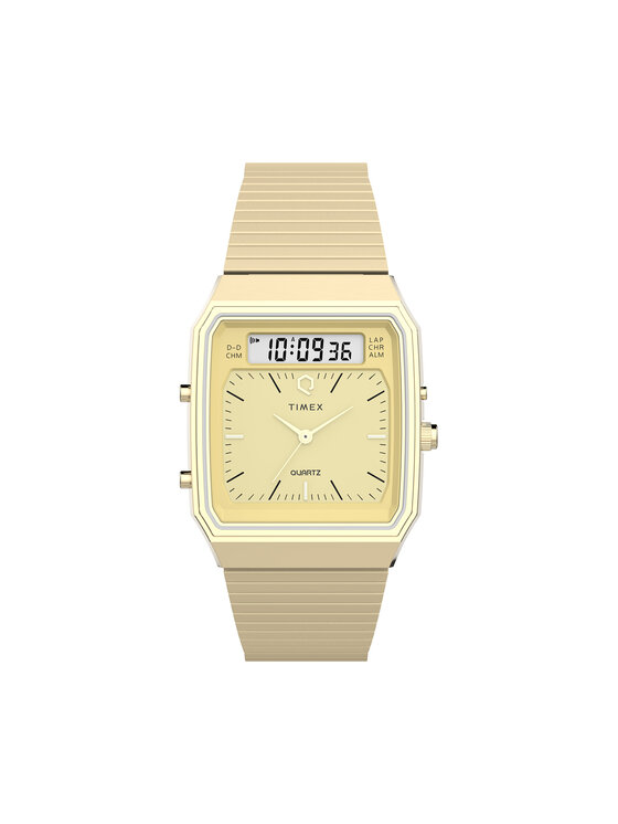 Timex Hodinky Q Timex 1982 Chronograph TW2Y06000 Zlatá