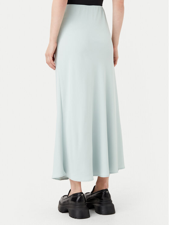 Pieces Pieces Fustă midi Franan 17116541 Albastru celest Regular Fit