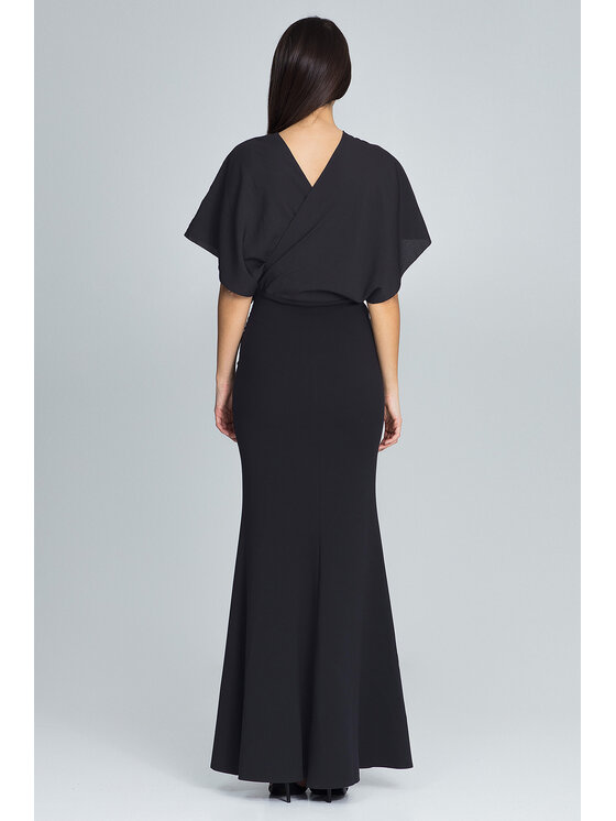 FIGL FIGL Sukienka M577 Czarny Regular Fit