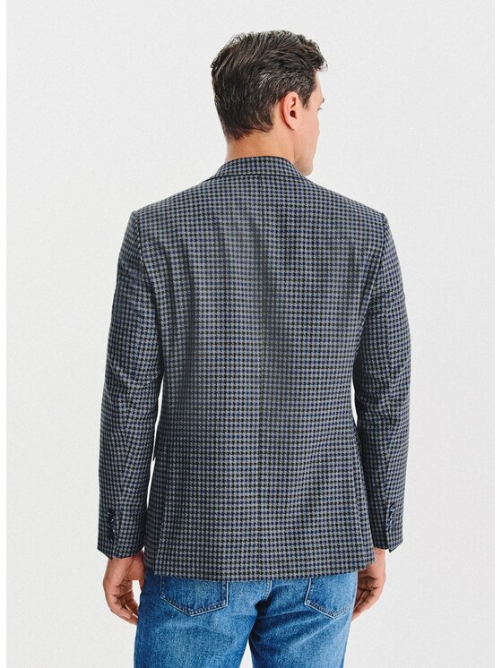 Pako Lorente Pako Lorente Marynarka P25WF-3X-032 Granatowy Slim Fit