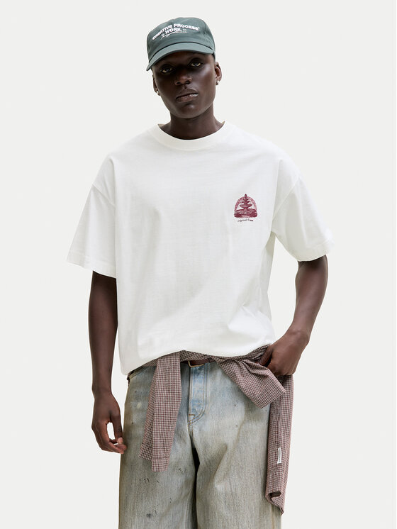 Jack & Jones Jack & Jones Тишърт Maine 12291780 Бял Regular Fit