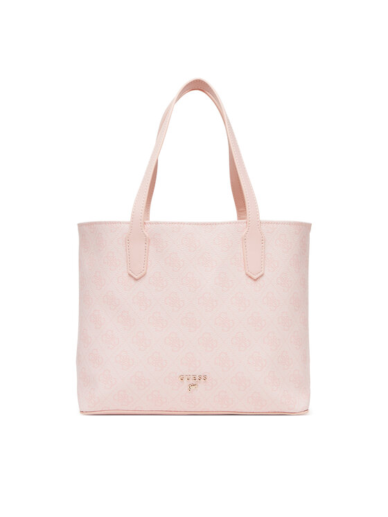 Torebka shopper ustawiona prosto, widok z przodu z uchwytami.
