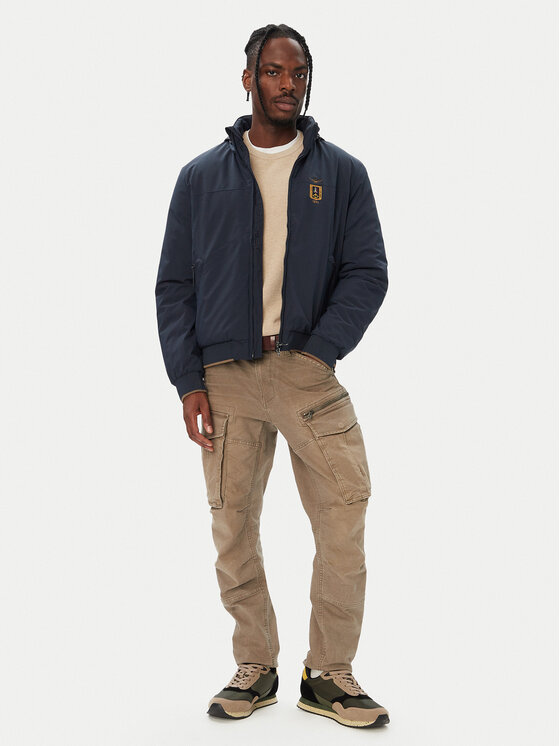 Aeronautica Militare Aeronautica Militare Übergangsjacke 262AB3084UCT04374 Dunkelblau Regular Fit
