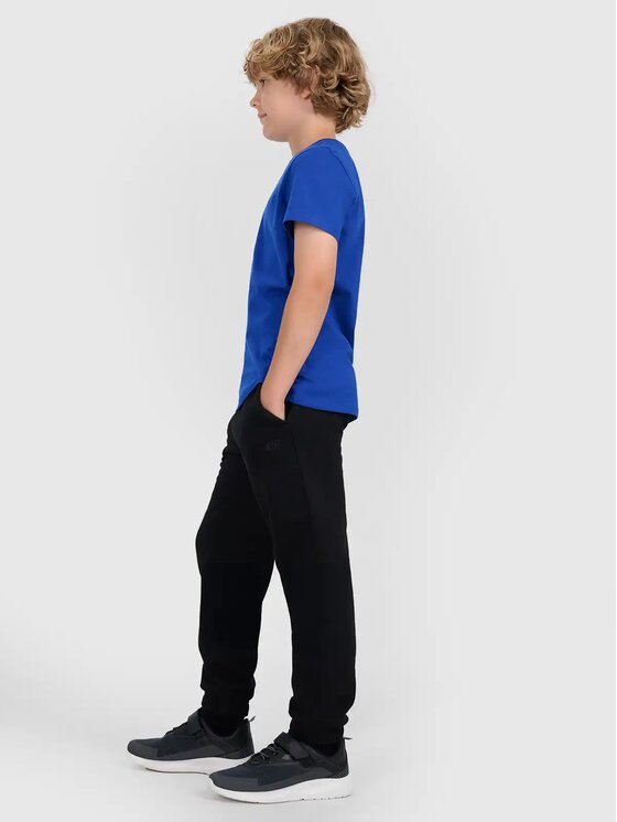 4F 4F Παντελόνι φόρμας 4FJWMM00TTROM1510-20S Μαύρο Regular Fit
