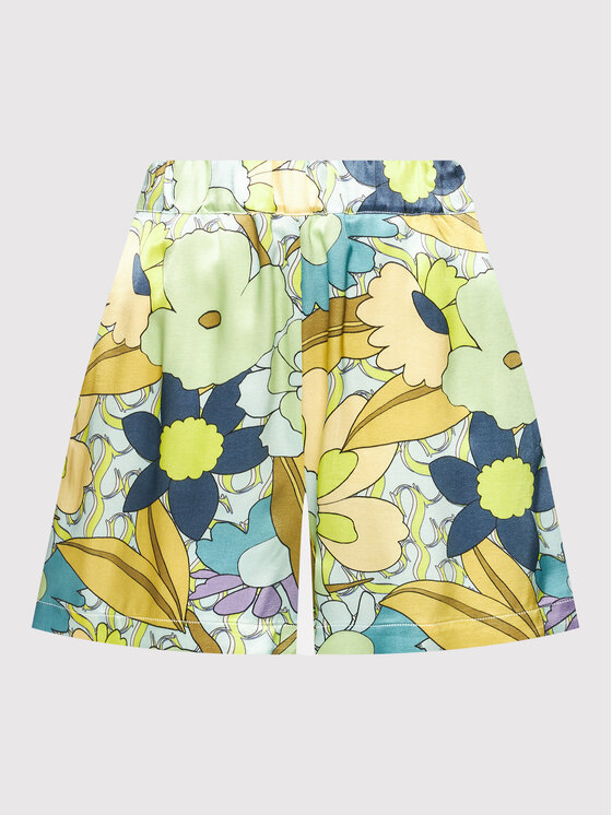 Simple Simple Шорти от плат SKD008 Зелен Regular Fit