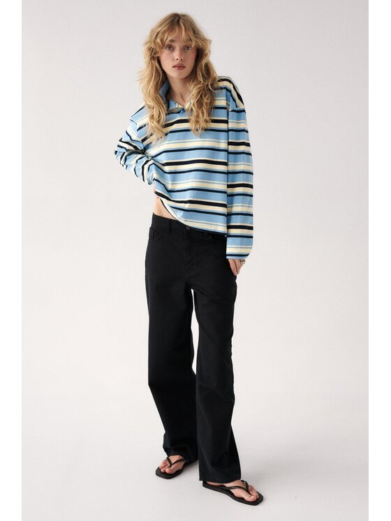 NAGO NAGO Longsleeve N2025 Niebieski Loose Fit
