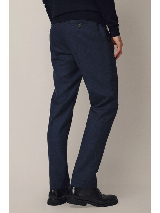 Lancerto Lancerto Spodnie materiałowe Artemio SP073225000011 Granatowy Slim Fit
