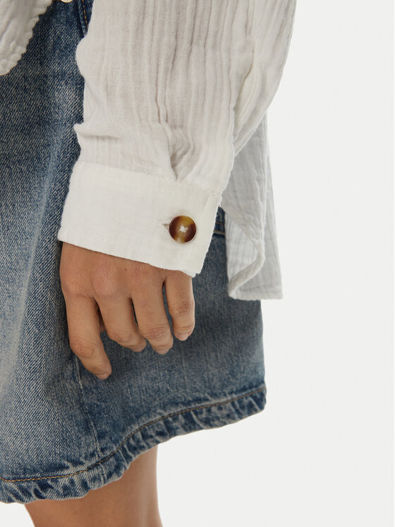 Roxy Roxy Риза Morning Time ERJWT03613 Бял Regular Fit