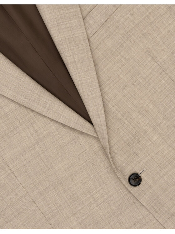 Borgio Borgio Marynarka Morgano Beżowy Classic Fit