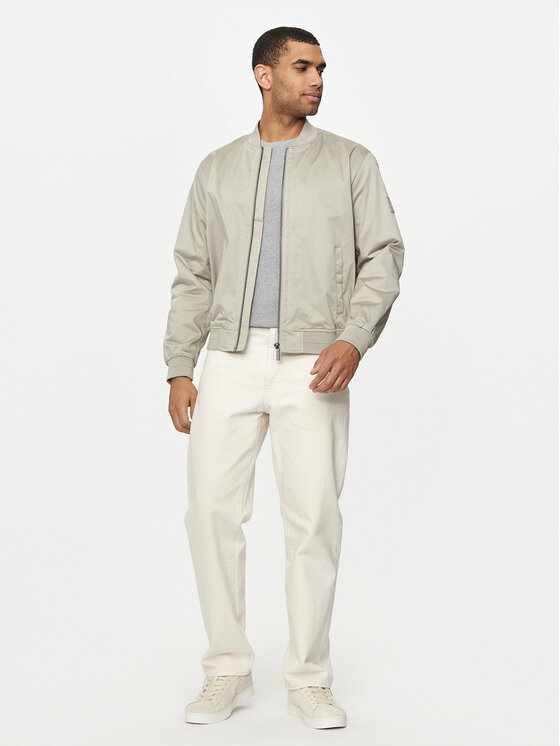 Calvin Klein Calvin Klein Kurtka bomber Hero K10K113496 Beżowy Regular Fit