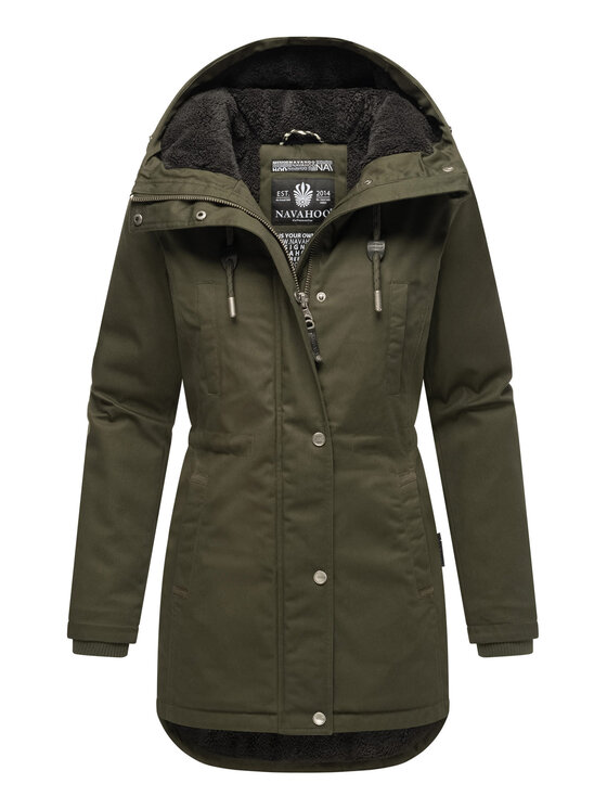 Navahoo Navahoo Kurtka zimowa Winterfunke Zielony Regular Fit