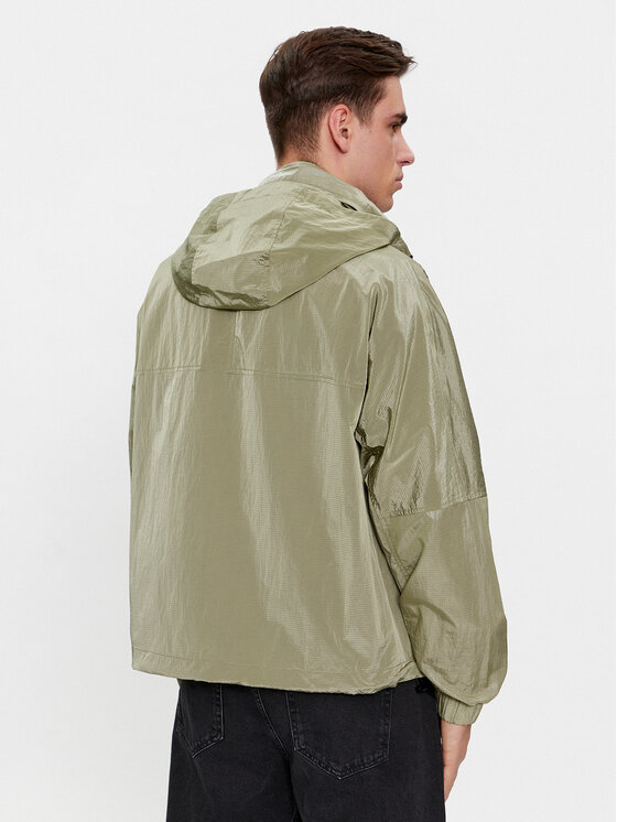 Calvin Klein Jeans Calvin Klein Jeans Bunda pro přechodné období Utility Track Jacket J30J324663 Zelená Regular Fit