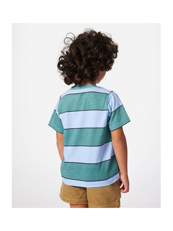 Rip Curl Rip Curl T-Shirt Grom Energy Stripe Tee - Boy Niebieski Standard Fit