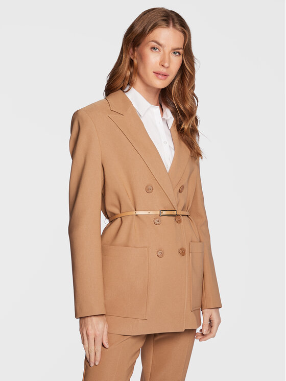 Imperial Blazer JQ81EEY Bej Regular Fit Bej imagine noua