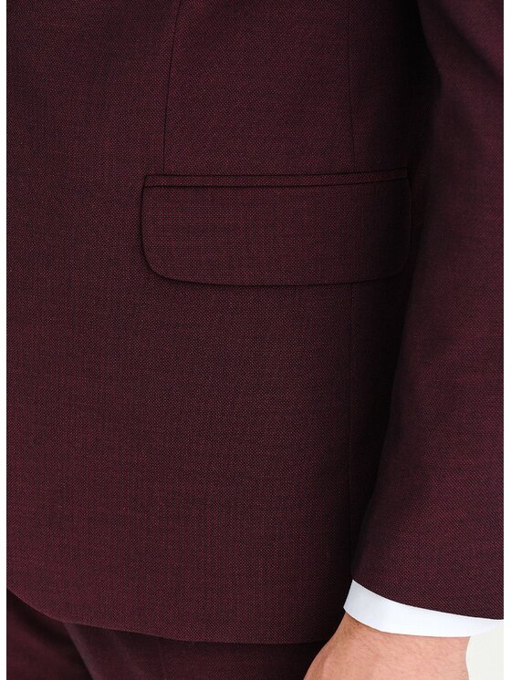 Pako Lorente Pako Lorente Marynarka P25SF-3G-035 Bordowy Super Slim Fit