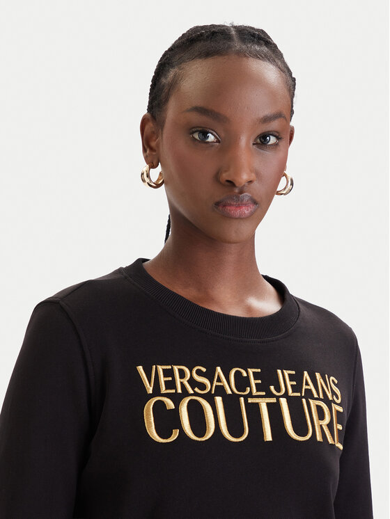 Versace Jeans Couture Versace Jeans Couture Суитшърт 80HAIT01 CF01T Черен Regular Fit