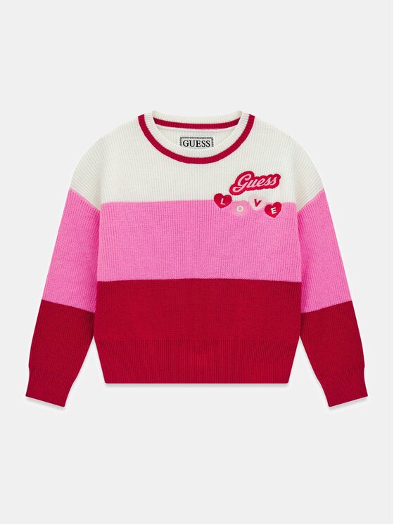 Guess Kids Guess Kids Sweter 183035 Różowy Classic Fit