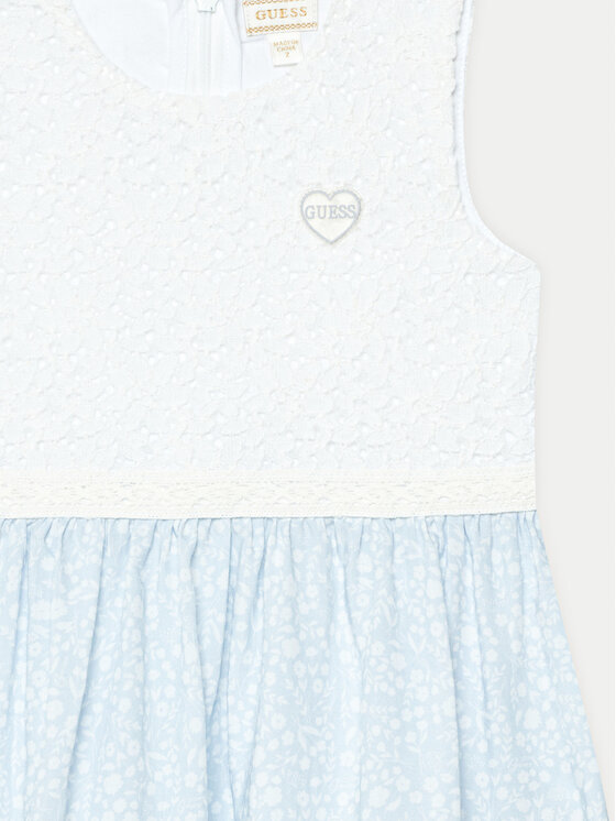 Guess Guess Igapäevane kleit K5GK29 WH7F0 Valge Regular Fit
