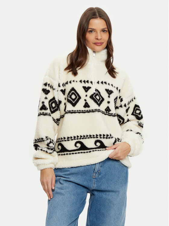 Roxy Roxy Flis Treasure Soul ERJPF03178 Écru Relaxed Fit