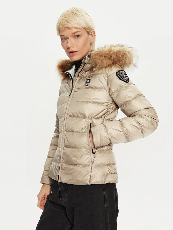 Daunenjacke Blauer, Größe M Beige 24WBLDC03038