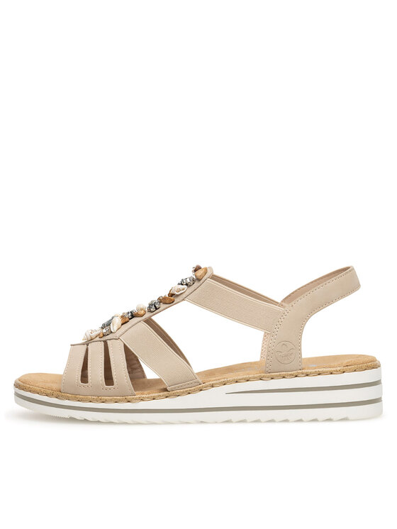 Rieker Rieker Sandalen V0649-62 Beige