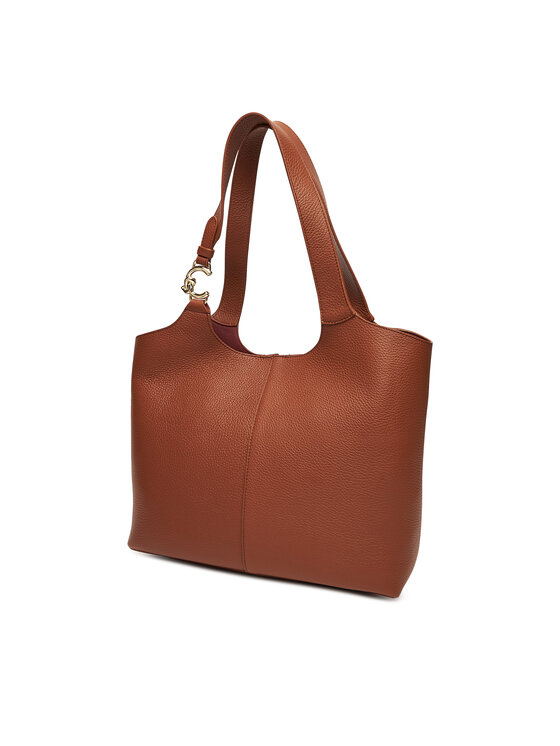 Coccinelle Coccinelle Kabelka Hand Grained L E1 SHA 11 02 01 Hnědá